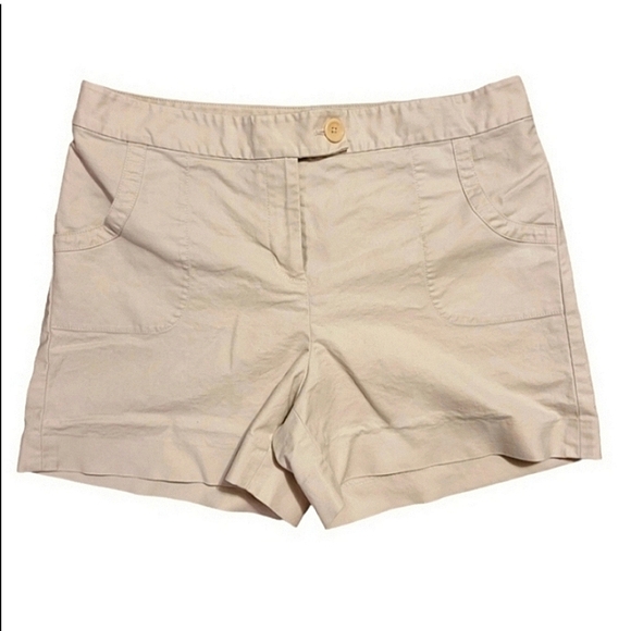 Ann Taylor Utility Khaki Shorts Sz 8 - Picture 1 of 6